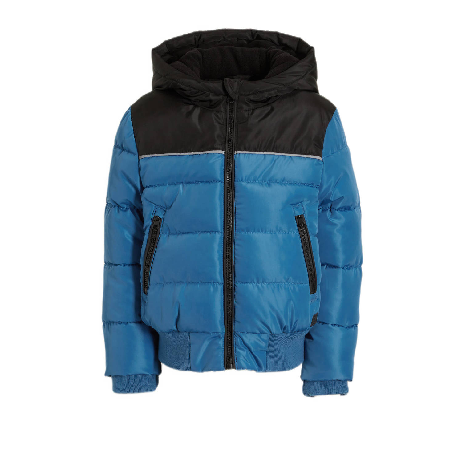 Orange Stars gewatteerde winterjas Norbert blauw Jongens Polyester Capuchon 152