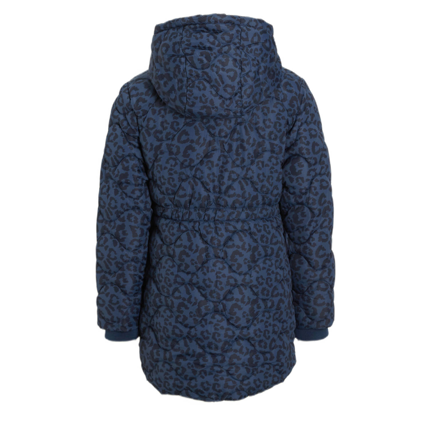 Orange Stars winterjas Natanja met panterprint blauw