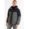 Anytime gewatteerde colourblock jas grijs/zwart