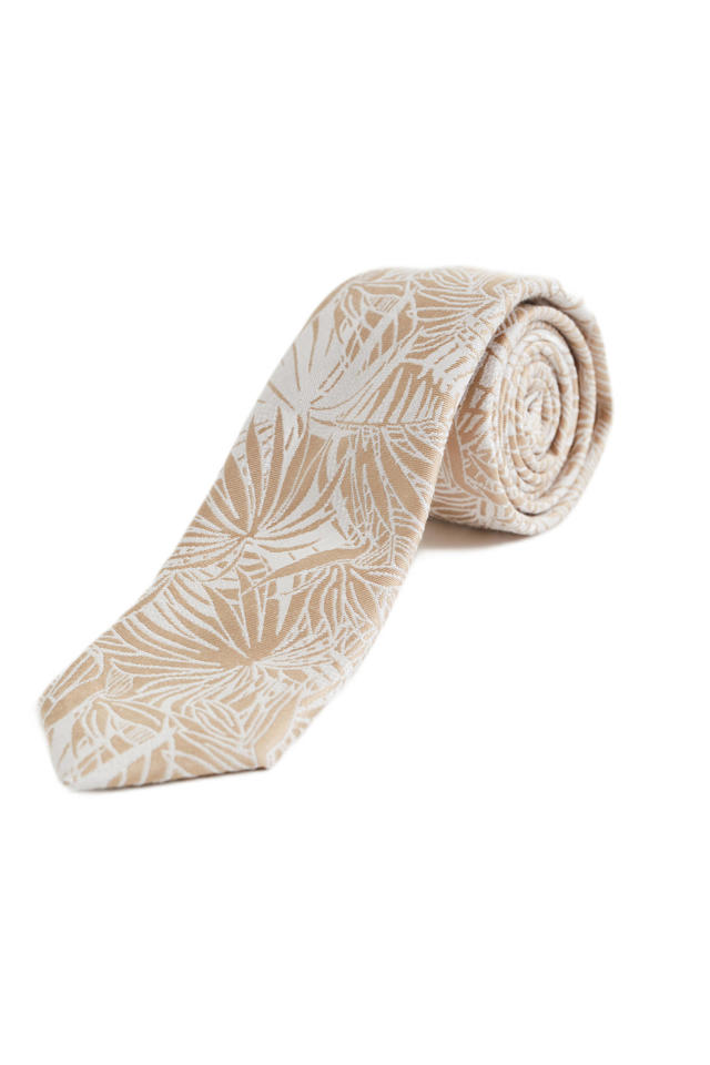 Onderdrukker Verbieden wijs WE Fashion stropdas met print goudkleurig | wehkamp