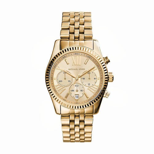 Michael Kors horloge MK7378 Lexington goudkleurig afbeelding