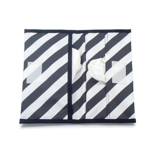 KipKep Napper luieretui Black Stripes afbeelding