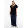 YOEK loose fit jeans dark blue denim