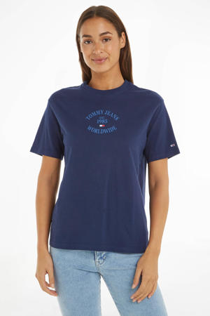 T-shirt met logo blauw