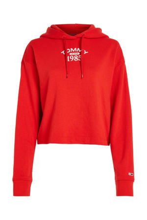 hoodie met logo rood