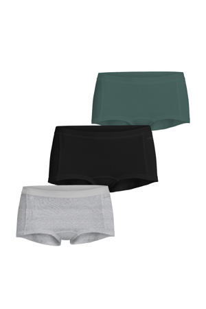 short (set van 3) groen/grijs/zwart
