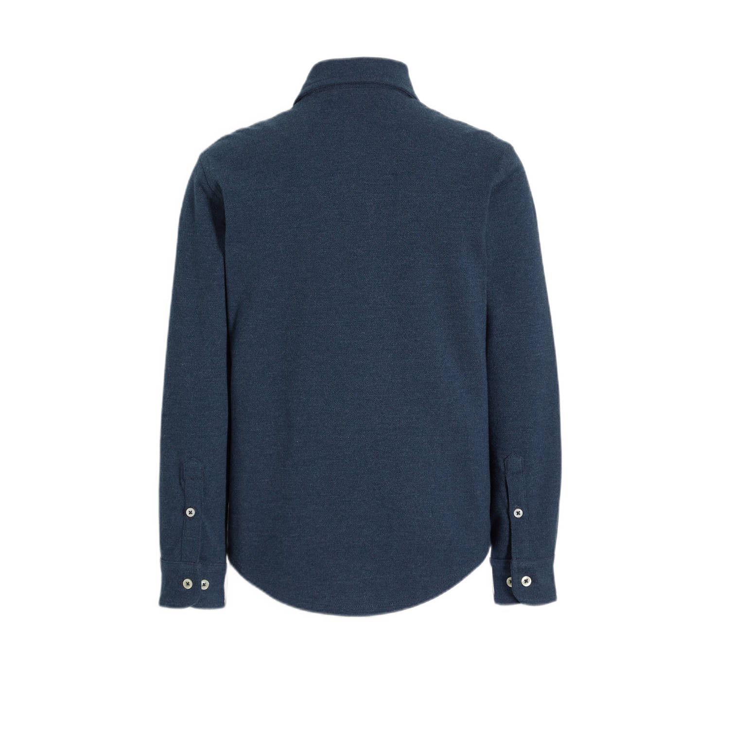 anytime jersey overhemd donkerblauw