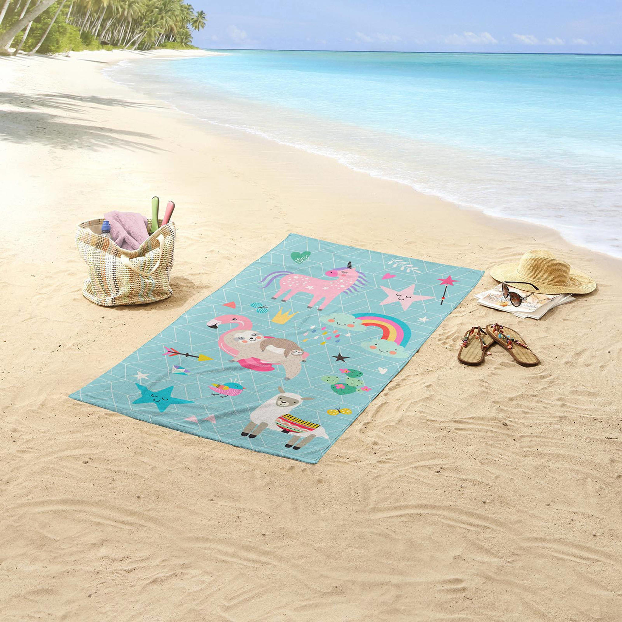Good Morning kinderstrandlaken (150x75 cm) Multi - Afbeelding 2