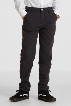slim fit chino donkergrijs
