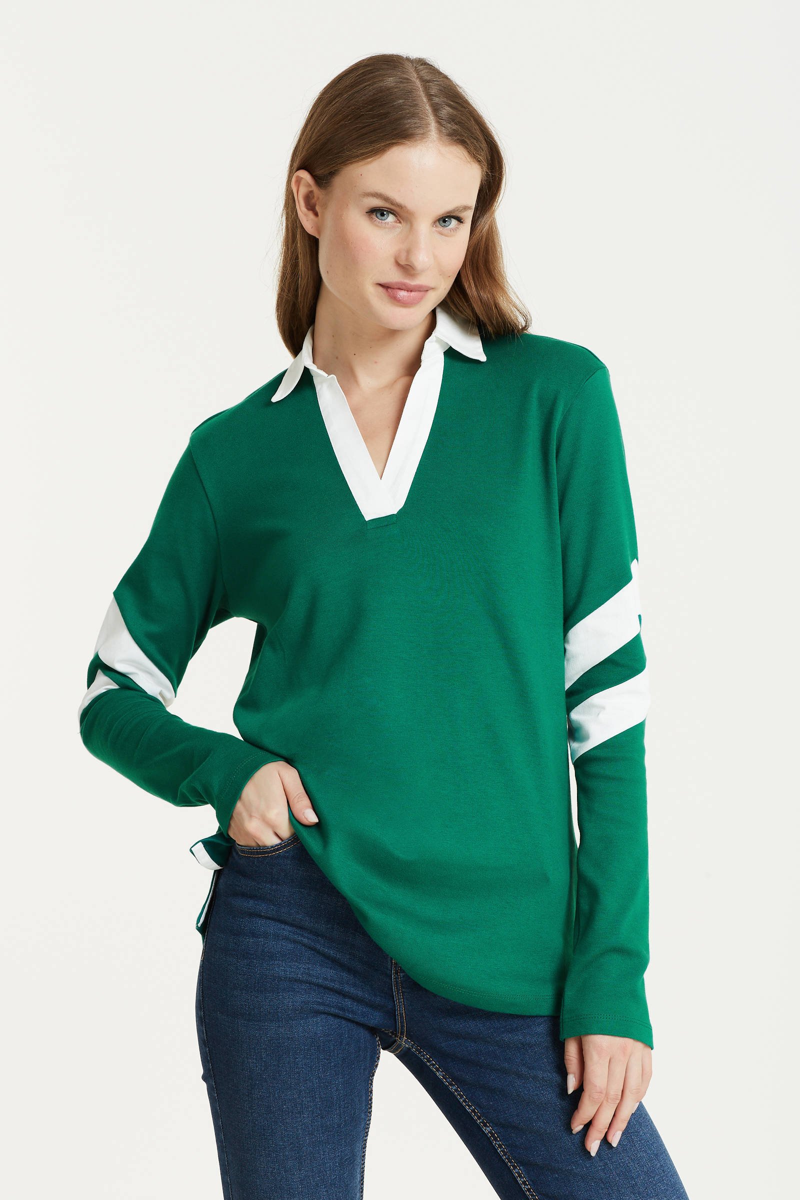 Groene outlet longsleeve dames