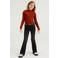 WE Fashion ribgebreide longsleeve brique