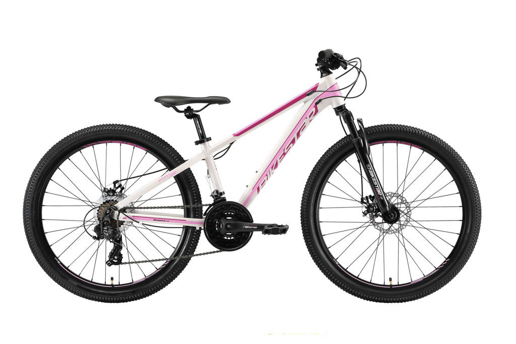 BikeStar hardtail MTB, Sport 26 inch, 21 speed, wit/roze wehkamp