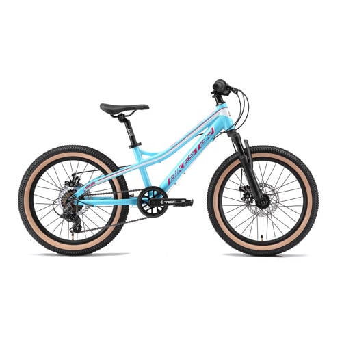 Wehkamp BikeStar MTB kinderfiets 20 inch wit /turquiose, 7 speed aanbieding