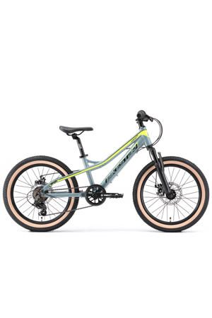 MTB kinderfiets 20 inch groen Bikestar kinderfiets MTB 7speed 20inch petrol/groen