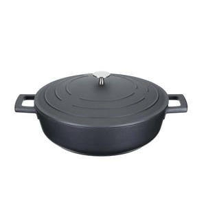 gietaluminium braadpan (Ø28 cm) (4L) (lichtgewicht) - zwart