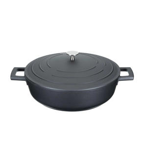 gietaluminium braadpan (Ø28 cm) (4L) (lichtgewicht) - zwart