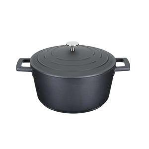 gietaluminium braadpan (Ø24 cm) (4L) (lichtgewicht) - zwart