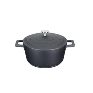 gietaluminium braadpan (Ø20 cm) (2,5L) (lichtgewicht) - zwart