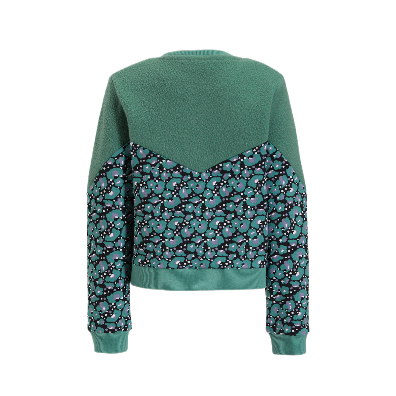 Orange Stars teddy sweater Nicole groen