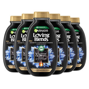 Magnetic Charcoal shampoo - 300 ml - 6 stuks - voordeelverpakking