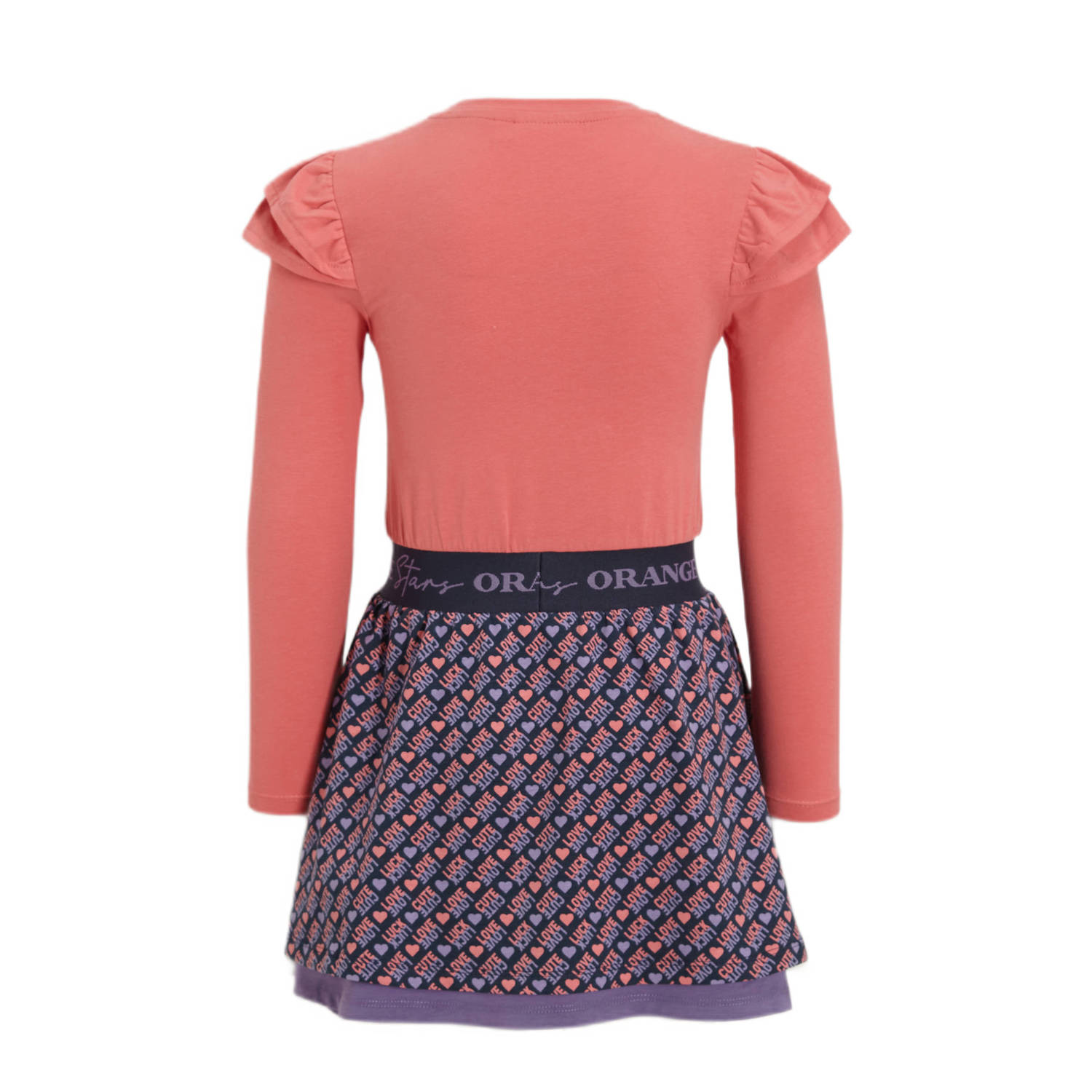 Orange Stars jurk Nanja met printopdruk roze