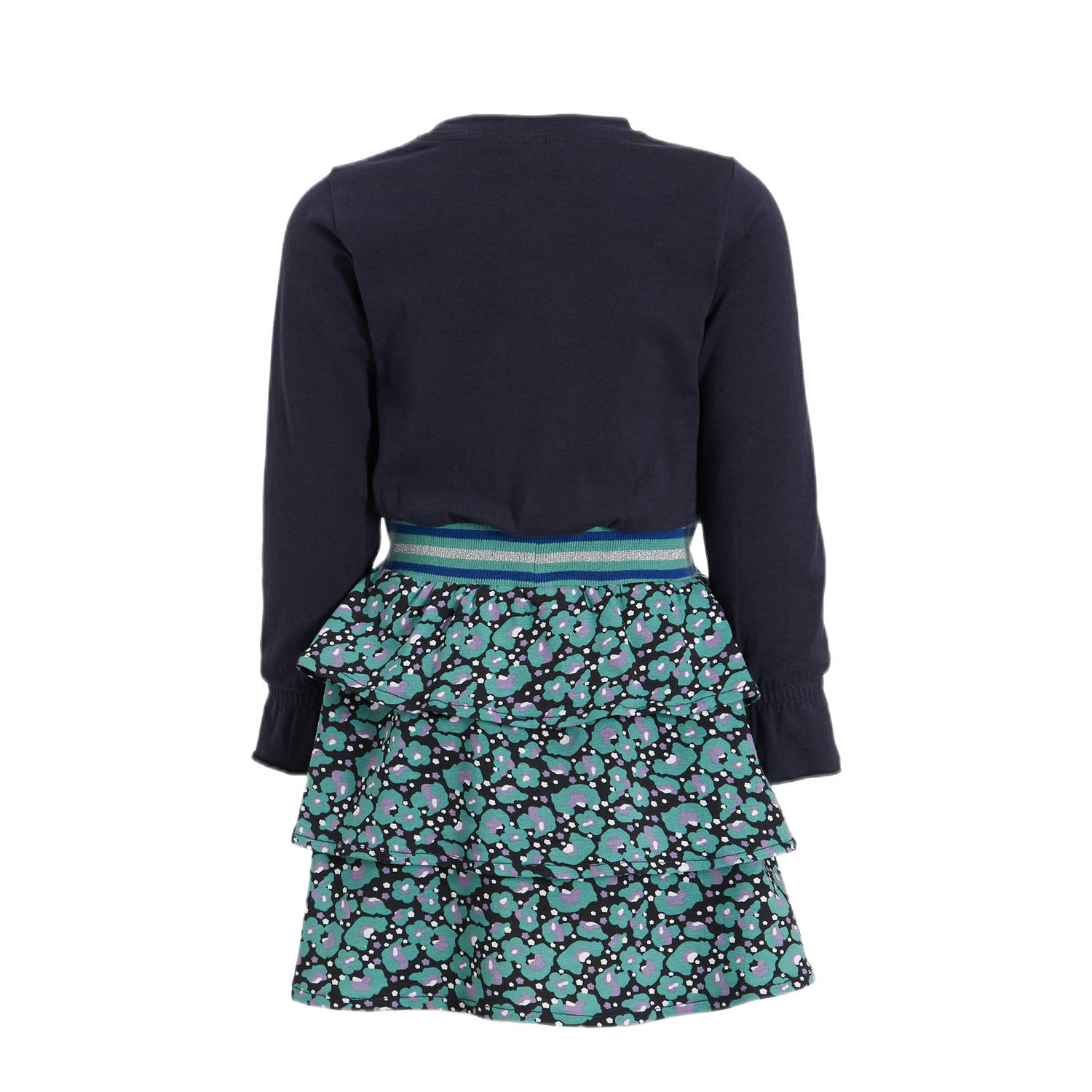 Orange Stars jurk Nanne met printopdruk zwart blauw