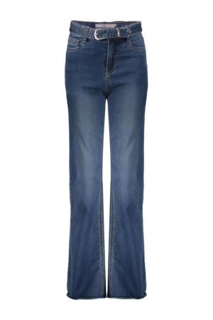 high waist loose fit jeans blue denim