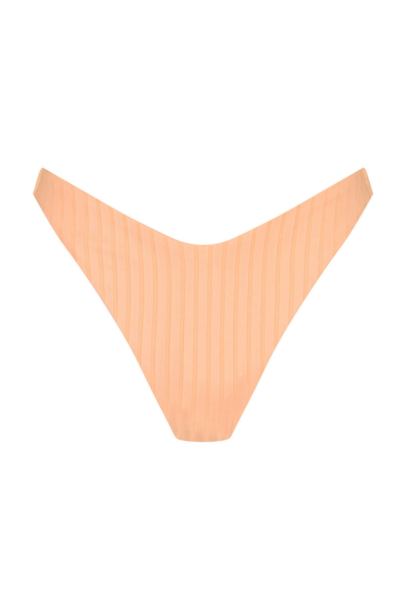 Hunkemöller high leg bikinibroekje Gili met ribstructuur oranje wehkamp