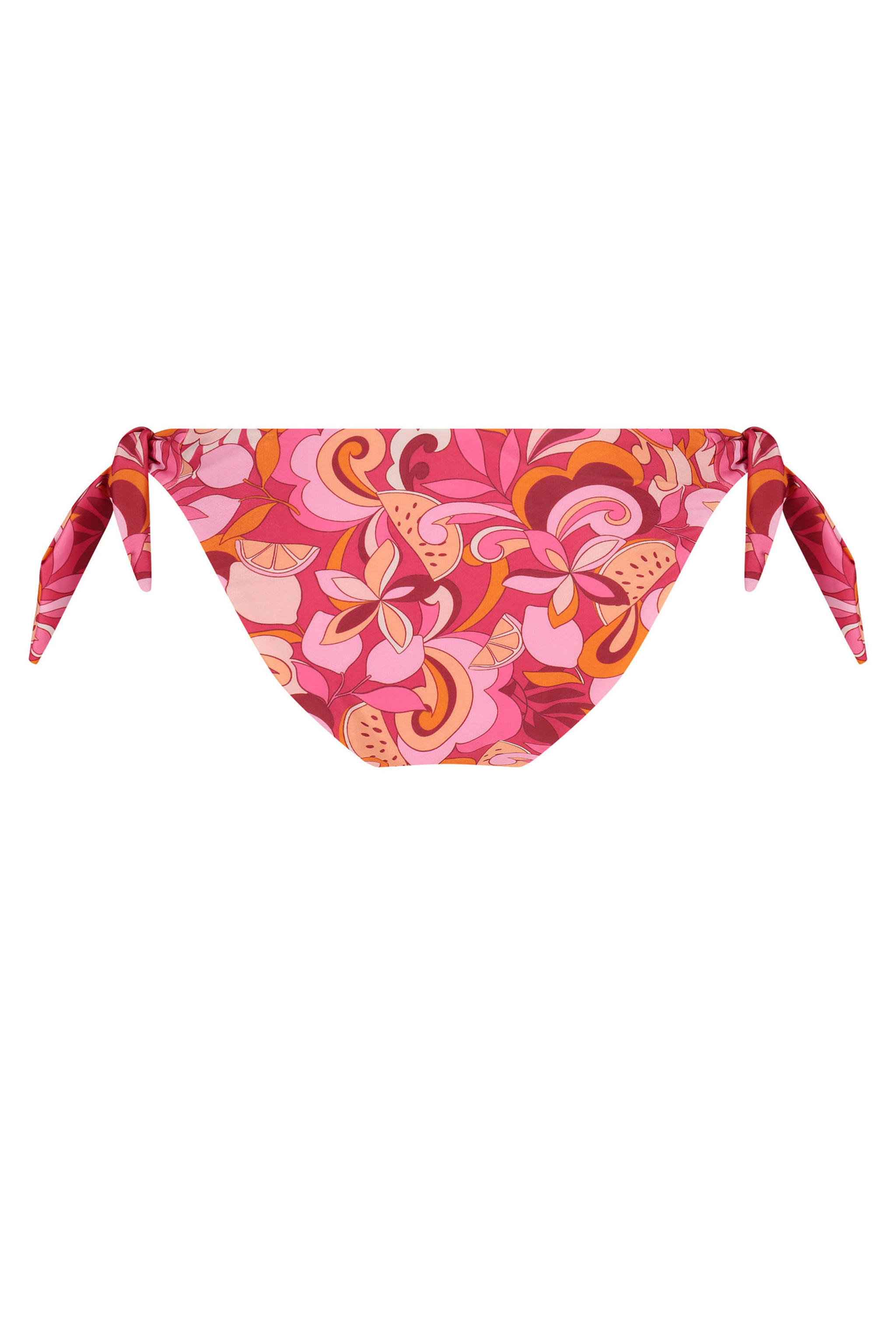 Hunkemöller strik bikinibroekje Miami roze/oranje wehkamp