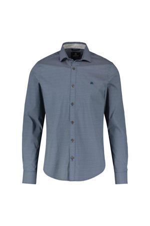 regular fit overhemd met all over print blauw