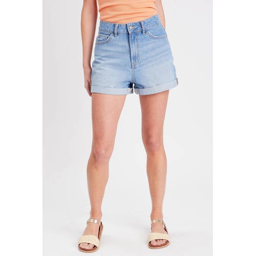 Cache Cache high waist mom denim short light blue afbeelding