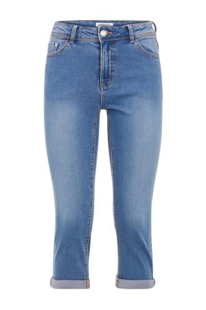 slim fit capri jeans light blue