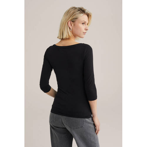 WE Fashion longsleeve zwart afbeelding