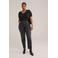 WE Fashion Curve T-shirt zwart