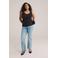 WE Fashion Curve singlet zwart