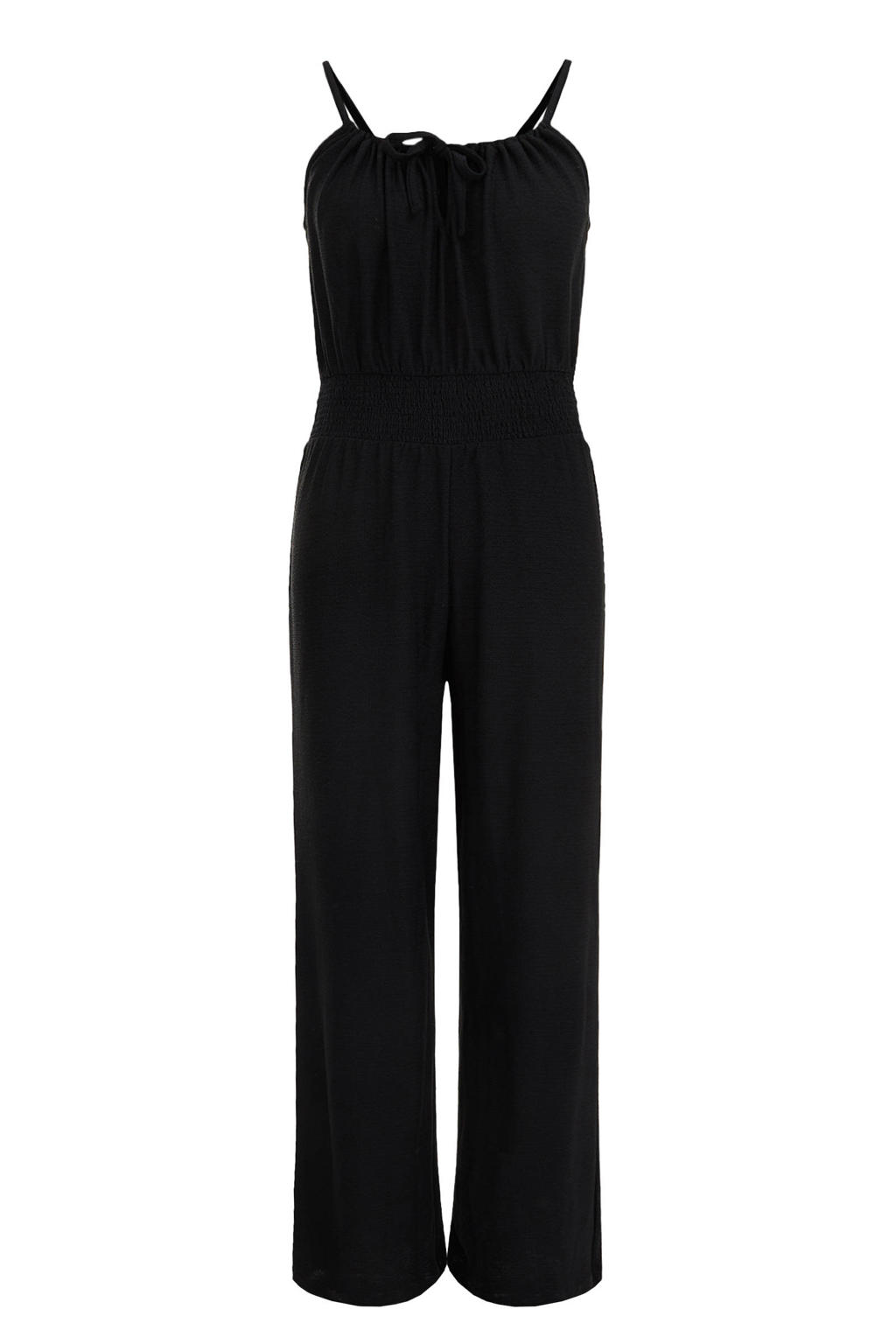 WE Fashion jumpsuit van gerecycled polyester zwart wehkamp