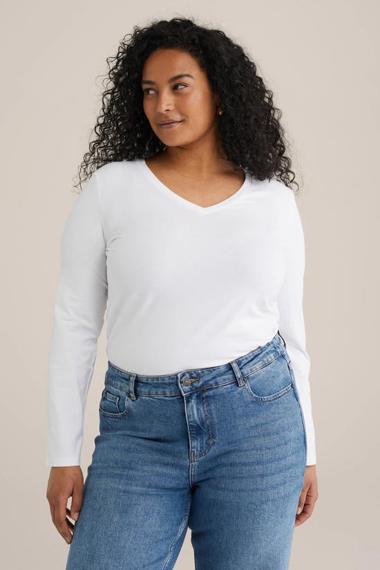 WE Fashion grote maten longsleeves dames