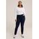 WE Fashion Curve longsleeve met katoen wit