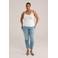 WE Fashion Curve singlet met kant offwhite