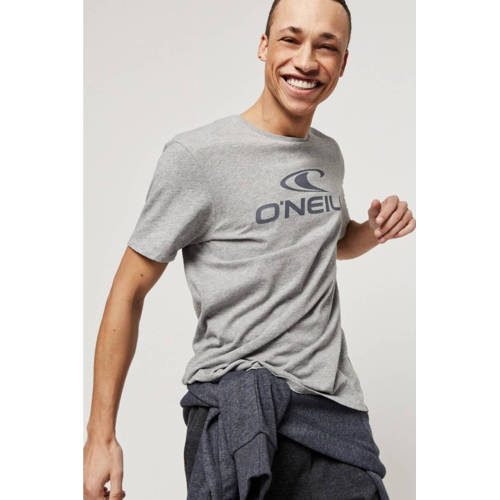 O'Neill regular fit T-shirt met logo grijs afbeelding