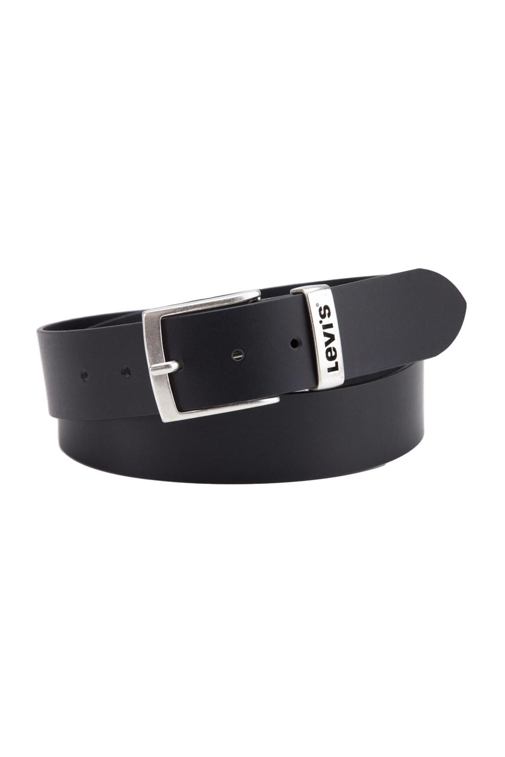 Levi's leren riem New Ashland zwart