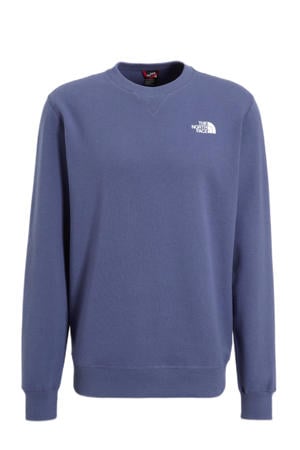 sweater Simple Dome met logo blauw