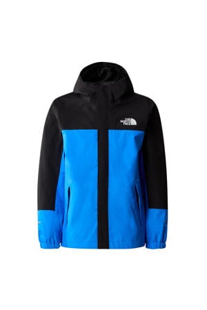 outdoor jas blauw/zwart