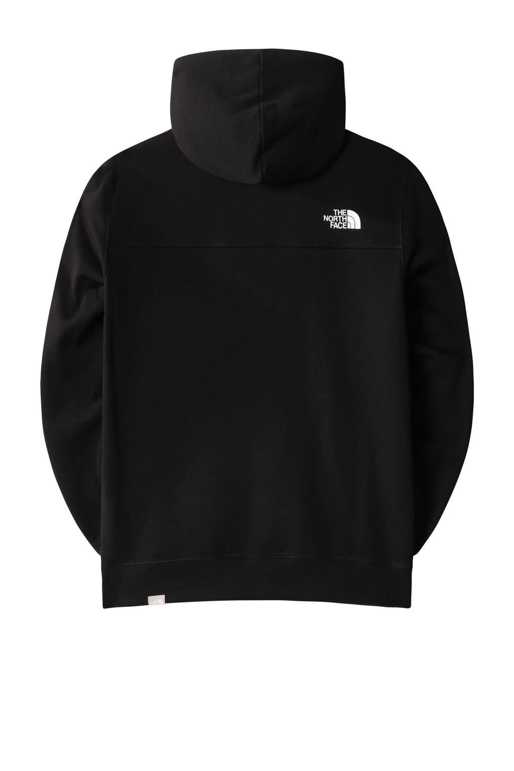 The North Face hoodie met logo zwart wehkamp