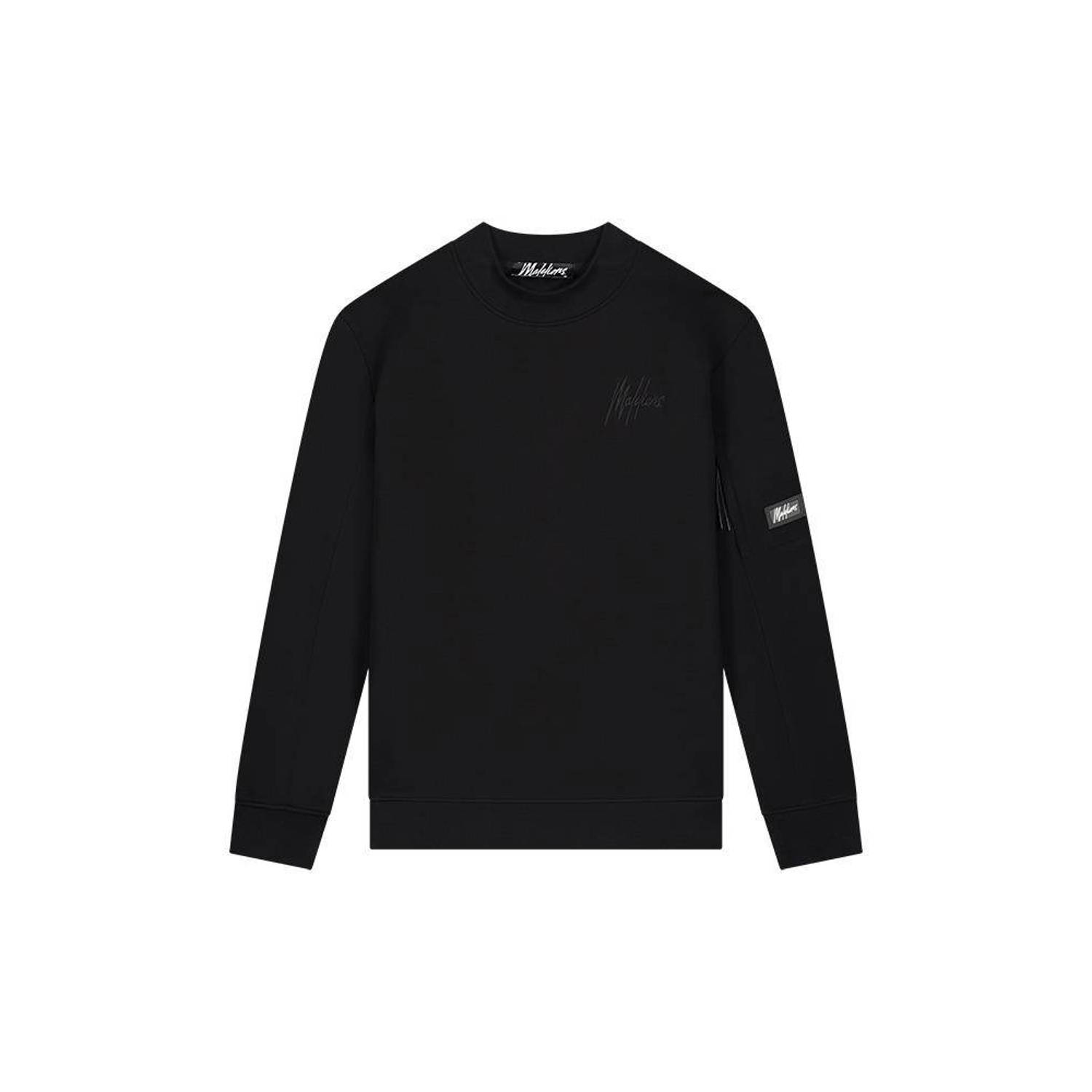 Malelions sweater met logo black