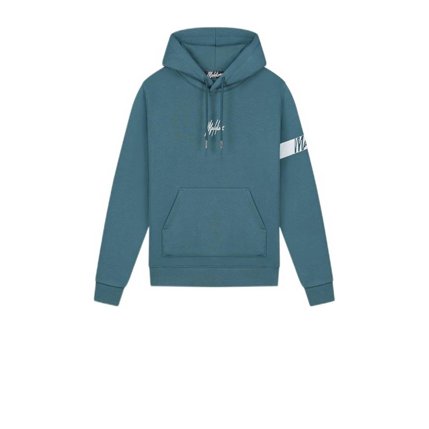 Malelions hoodie met logo petrol white