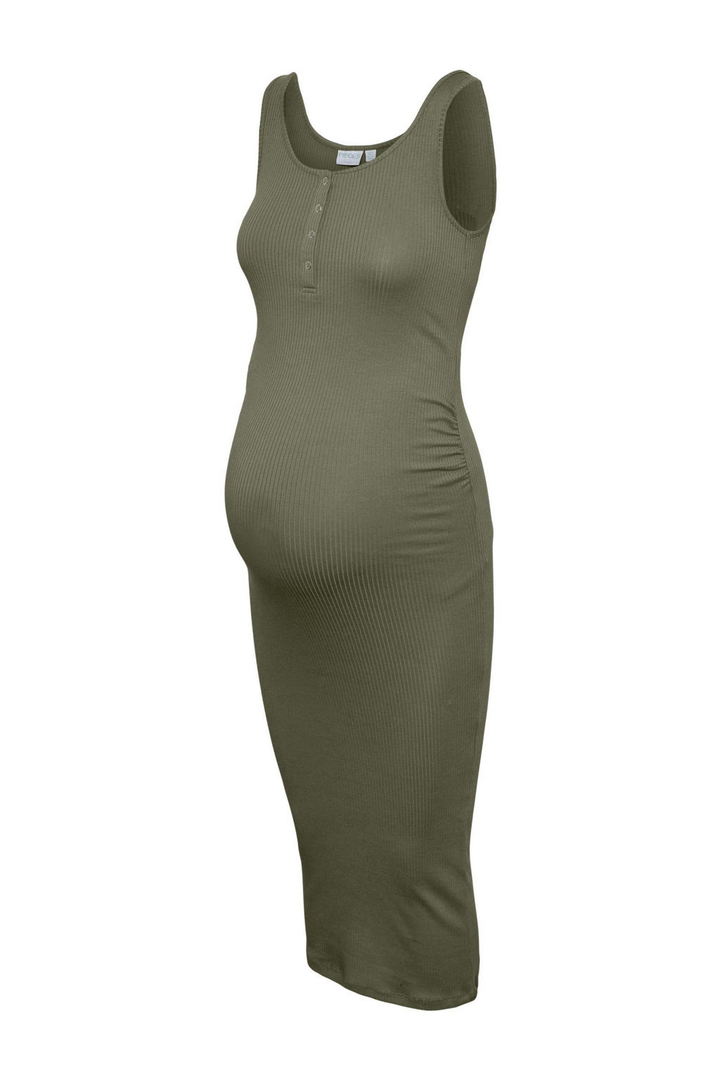 PIECES Maternity zwangerschapsjurk PMKITTE groen