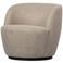 WOOOD Serra Draaifauteuil - Melange Stof - Bordeauxrood - 68x70x77