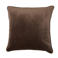 NOUS Living vierkante sierkussenhoes Bella 45x45 cm - donkerbruin