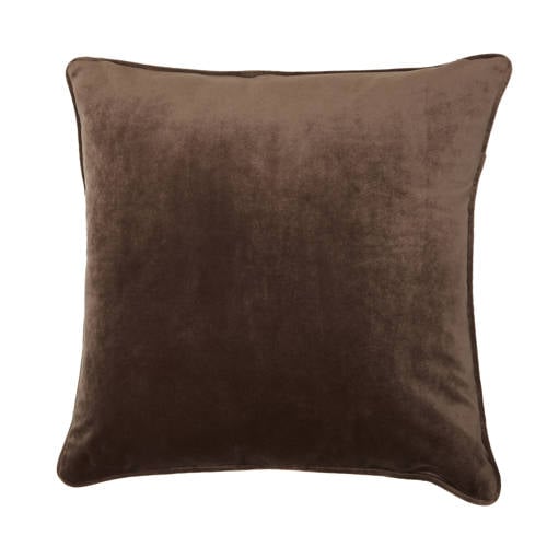 NOUS Living sierkussenhoes Bella (45x45 cm) - Donkerbruin